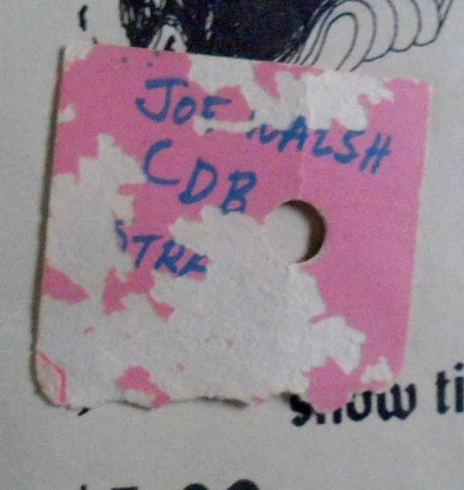 ORIGINAL CONCERT HANDBILL & TICKET-JOE WALSH & BARNSTORM-JACKSONVILLE-2_21_1975+