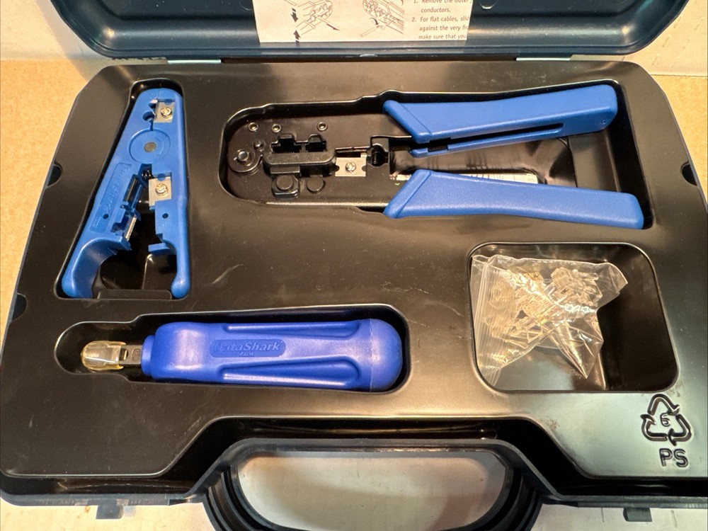 DataShark PA70007 Ethernet Network Tool Kit - Includes 10, RJ45 CAT5e connectors