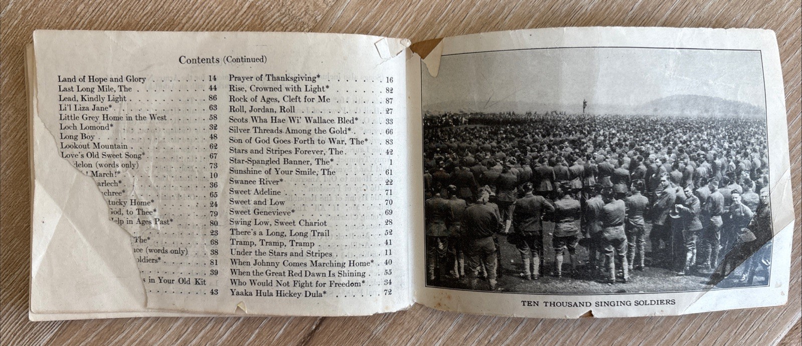 ARMY SONG BOOK U.S. 1918 PB WWI Antique War Department Training Camp Activities