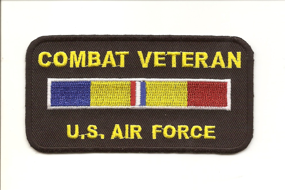 MILITARY PATCH U.S. AIR FORCE " COMBAT VETERAN " GULF WAR