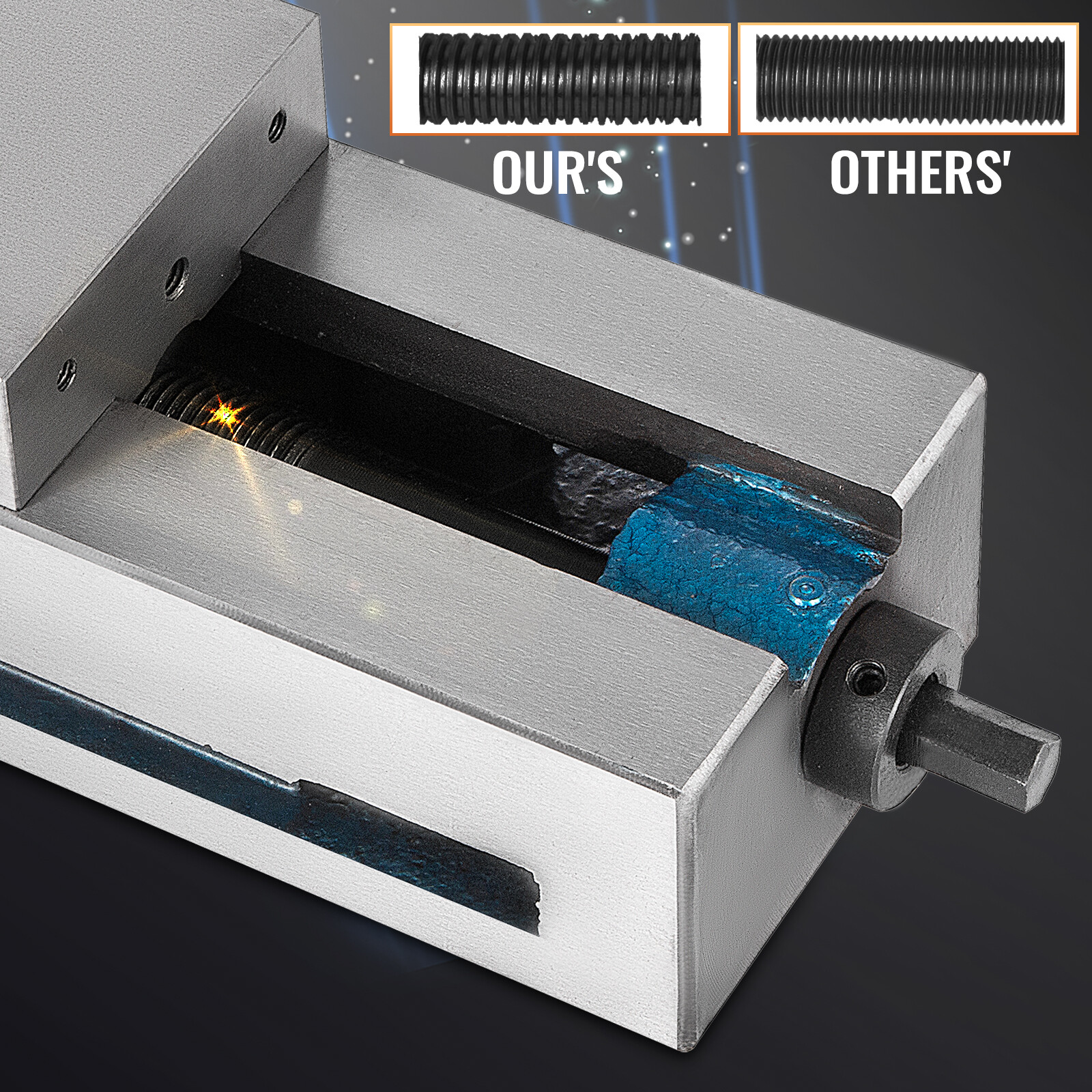 VEVOR 4" Precision CNC Vise Milling Machine Vise Bench Clamp Vice 10cm Jaw Width