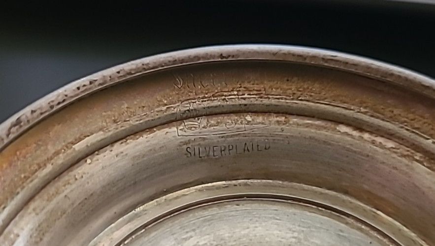 Vintage Sheridan Silver Plated Bowl - 4 ⅜ inch Diameter - 2 ¼ inch Height