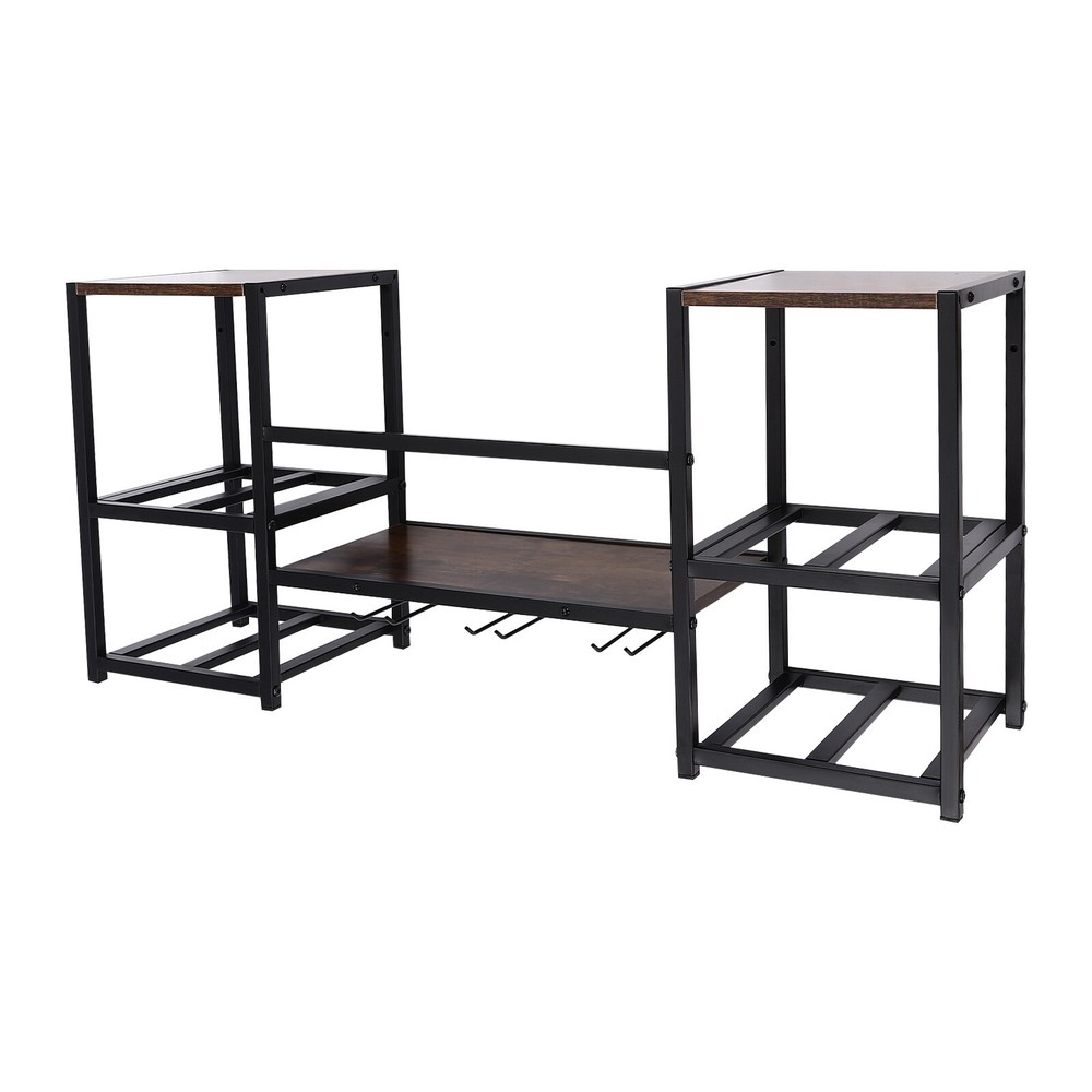 Wine Rack Wall Mounted, Wine Storage Display Rack, Industrial Wall Mounted Rack
