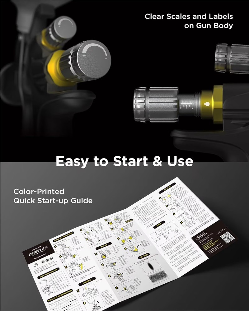 InoKraft D1 LVLP Air Spray Gun Basic/Premium Kit LVLP Spray Gun Basic Kits