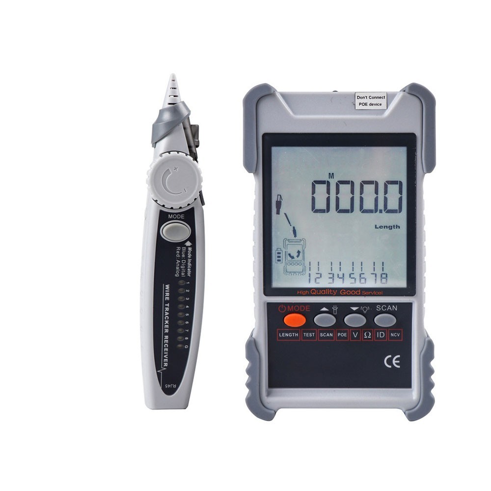 ET616 Rechargeable Network Cable Tester for 400M/1312.3FT Network Cable