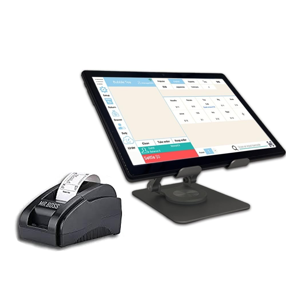 Mobile POS Register Receipt Printer Software app for Small Business Restaurant