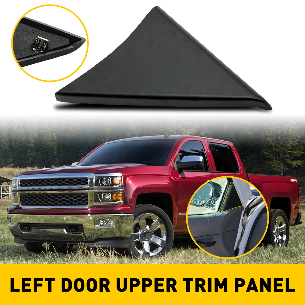 Door Upper Trim Panel Left Driver Inside Triangle Cover For 07-14 Silverado