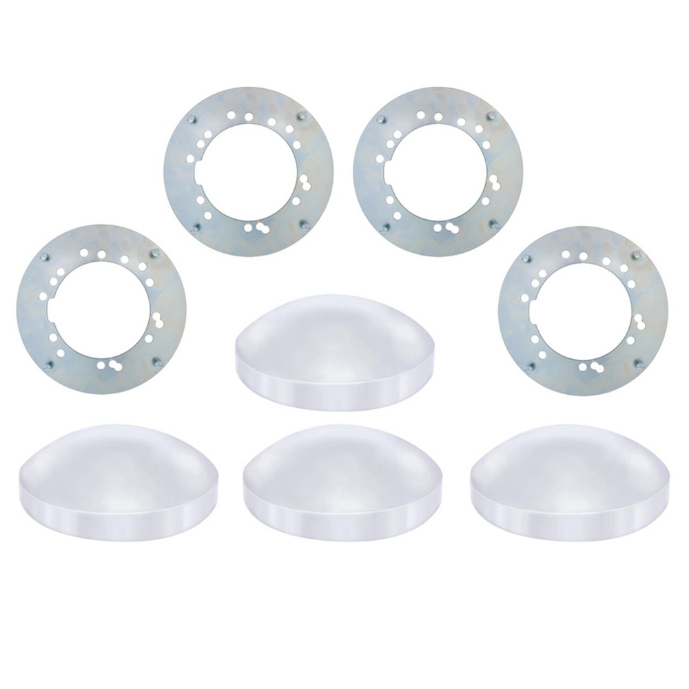 Trailer Hub Cap With Mounting Brackets Kit