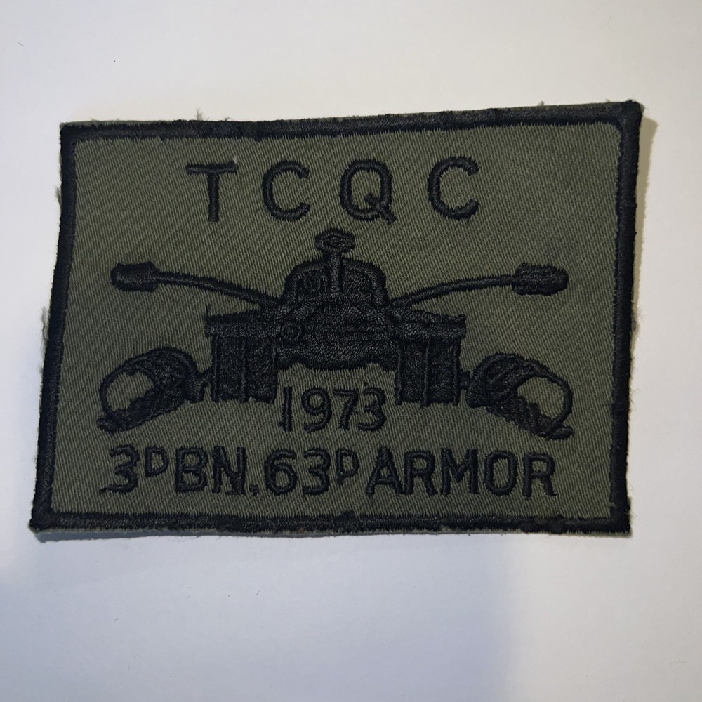 Armor TCQC 19733rd Battalion 63rd Platoon Patch -subdued