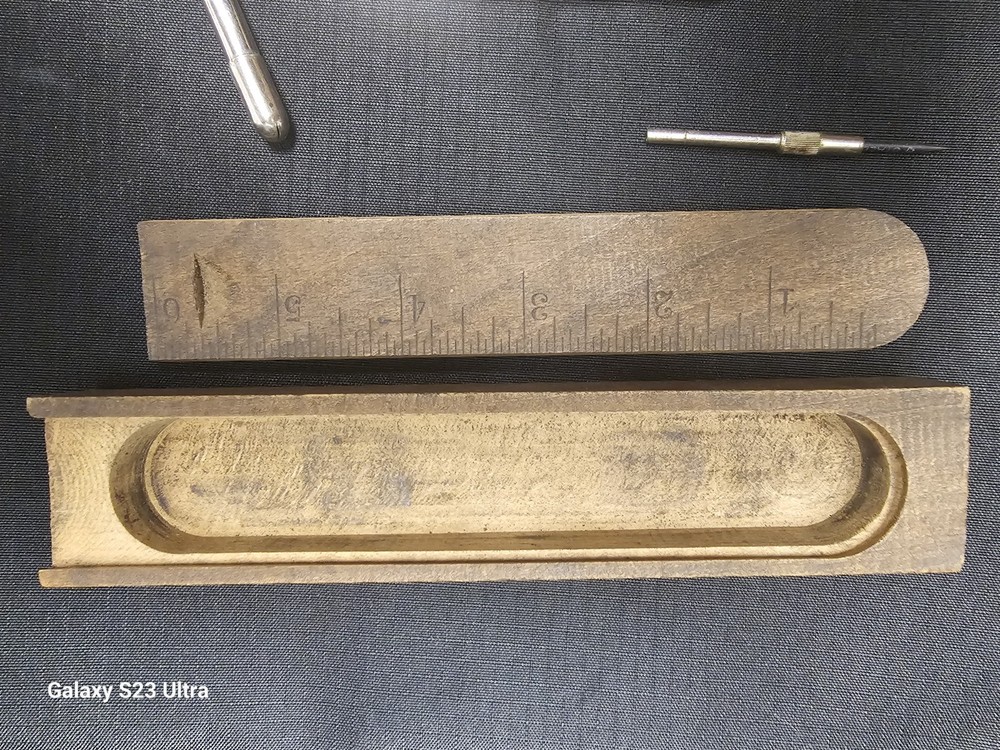 Vintage German Drawing Drafting Compass Set + Wood Case