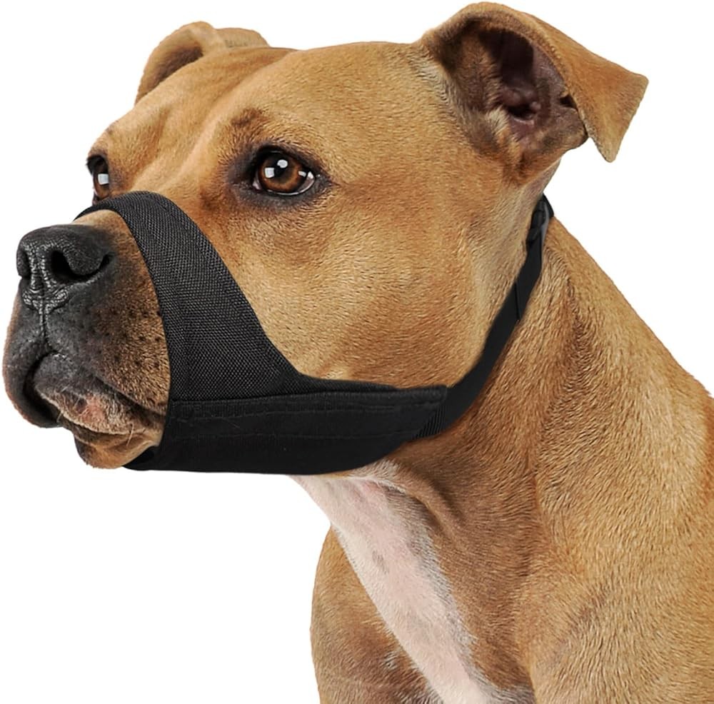 Pitbull Muzzle, Soft Muzzle for erican Bully Bulldog Boxers