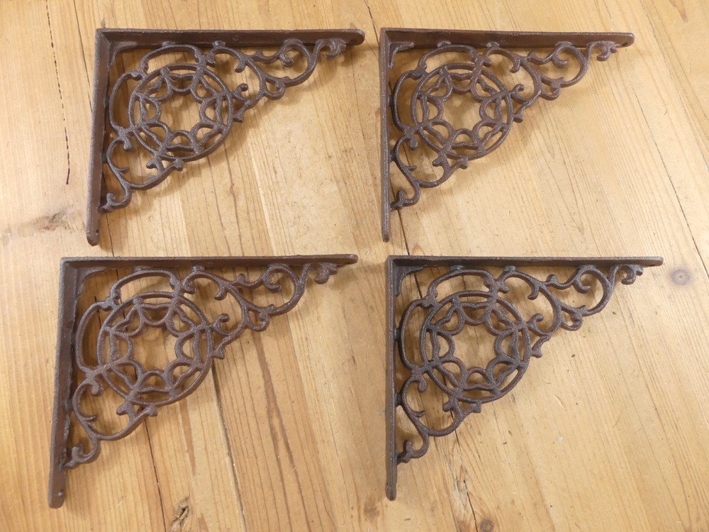 4 Shelf Brackets Spider Shelf Decor Spider Web Shelving Corbels Rustic Braces