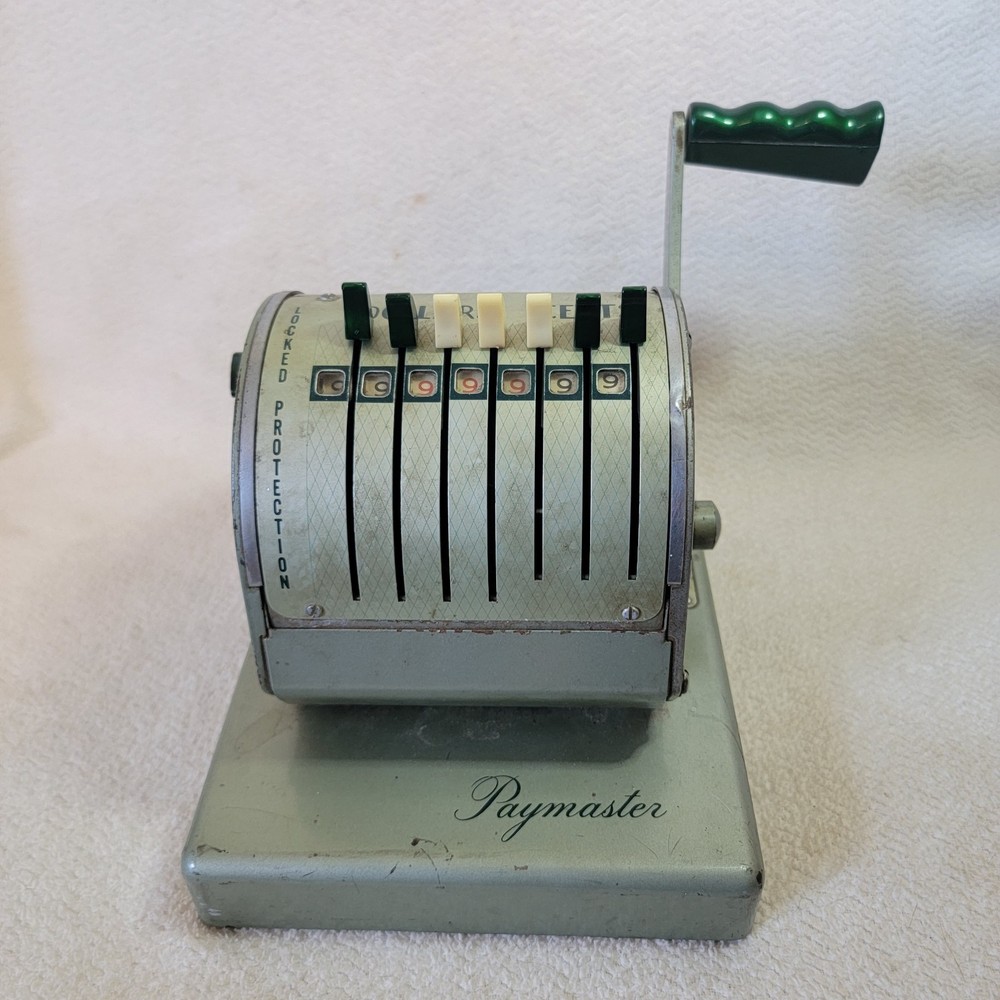 Paymaster Check Writer  Series X-550 7 Column Dollars & Cents