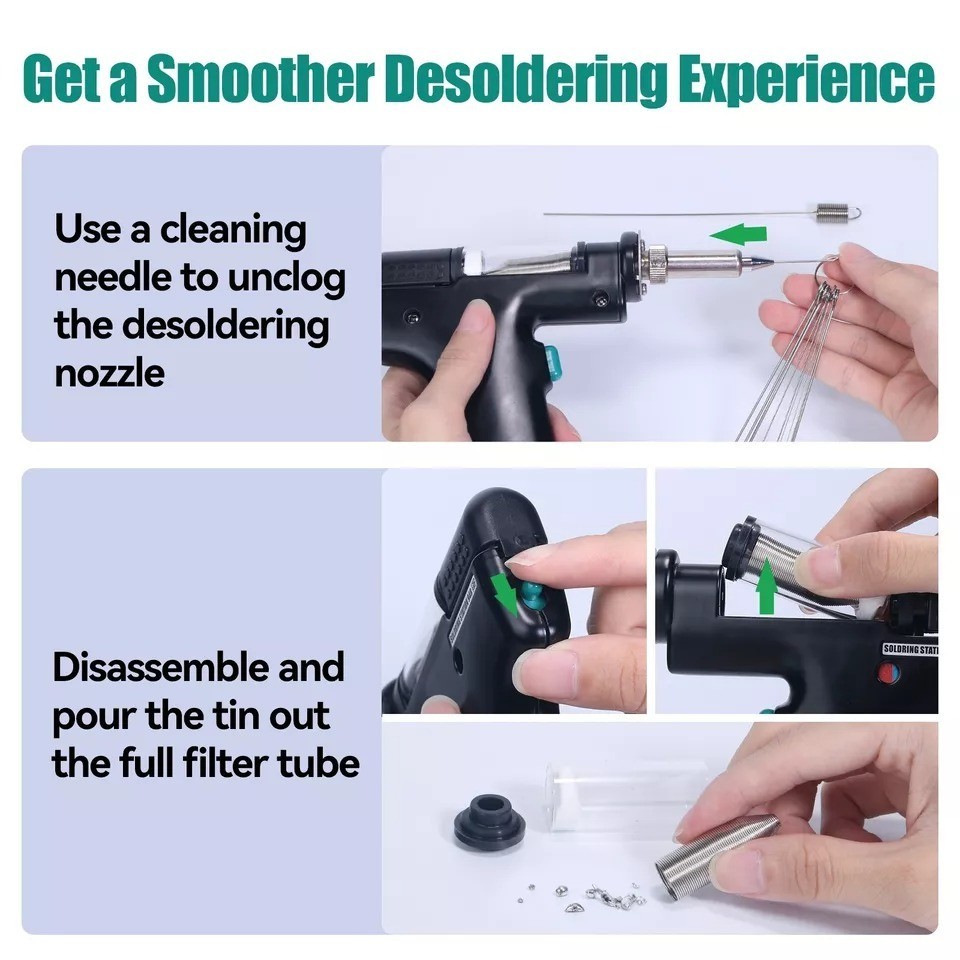 YIHUA 948-II 4-in-1 Digital Desoldering Rework Station Hot Air Soldering Station