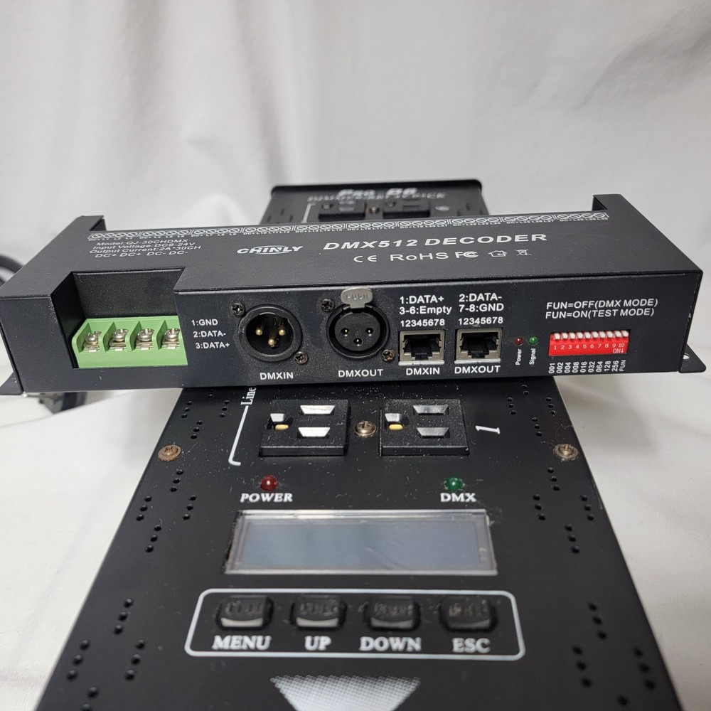 CHAUVET DJ Pro-D6 6-Channel Dimmer Pack Lighting Controller W/ DMX 512 DECODER