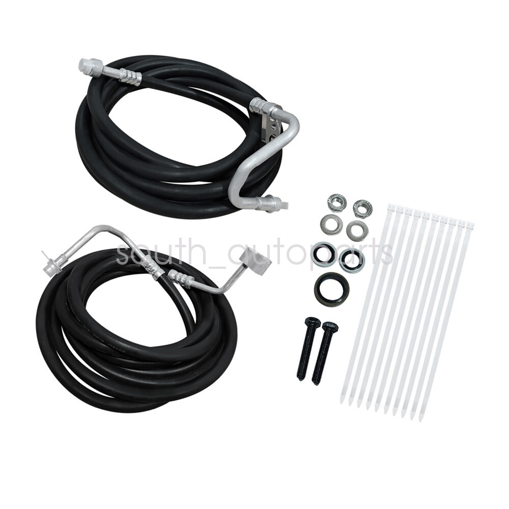 Rear Auxiliary AC Hoses Lines Kit for 2007-14 Suburban Tahoe Yukon Cadillac SUV