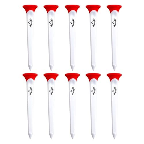 Par Tee Plastic Golf Tees Red/White 10 Pack