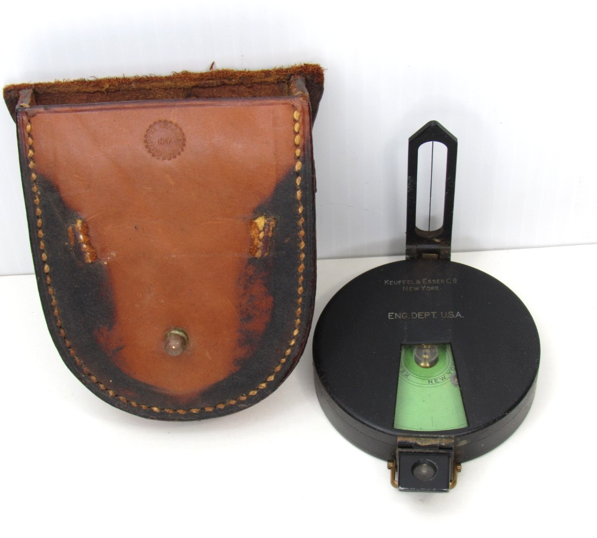 Rare KEUFFEL & ESSER COMPASS 1917 Engineering Eng. Dept USA Vtg WWI Military US