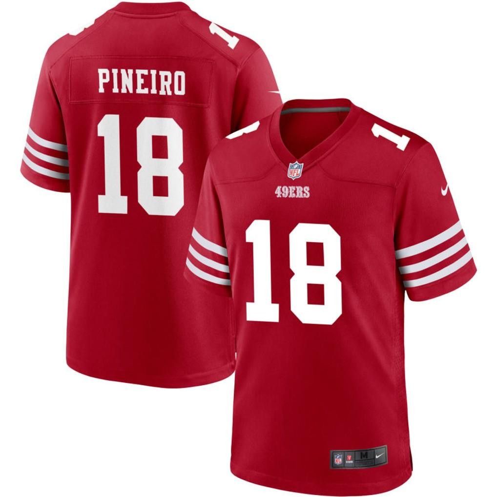 Men's Eddy Pineiro Red Stitched Jersey