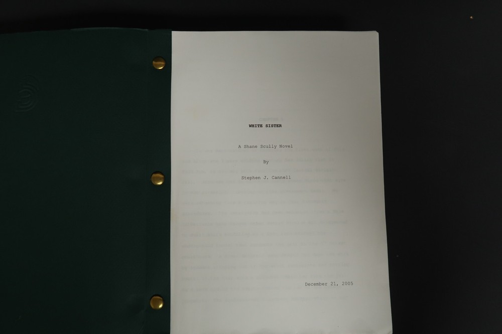 White Sister Original Book Script Stephen J. Cannell Scully Studios Collection