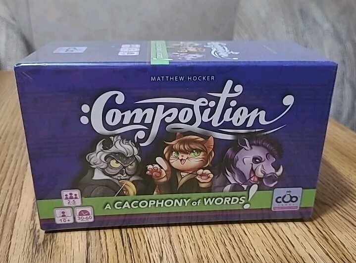 Composition A Cacophony of Words! Board Game New Sealed