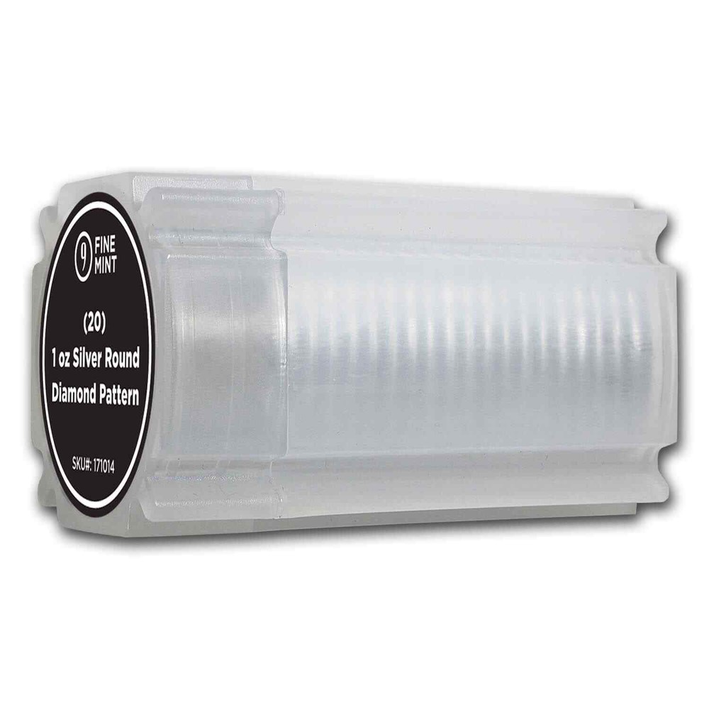 1 oz Silver Round - 9Fine Mint (Diamond Pattern)