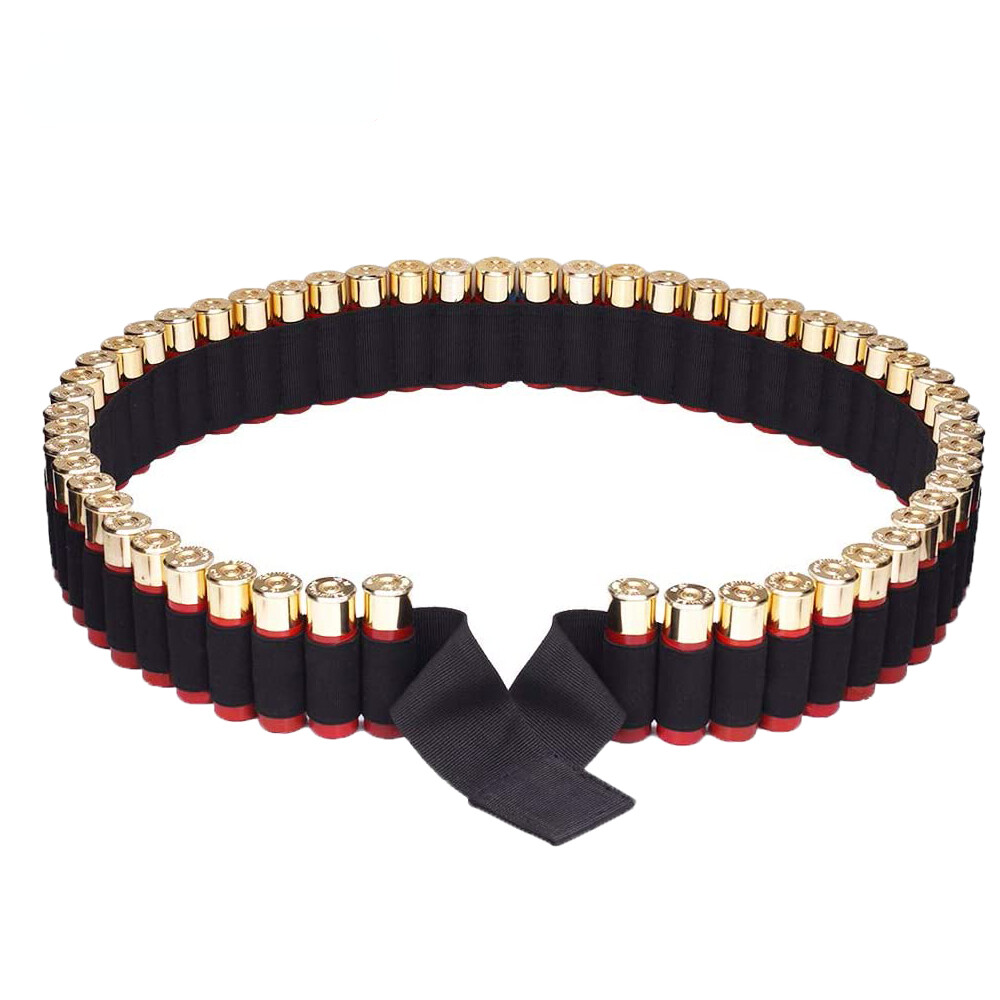 Tactical Shotgun Shell Shotshell Shoulder Ammo Bandolier Sling High Capacity 12G