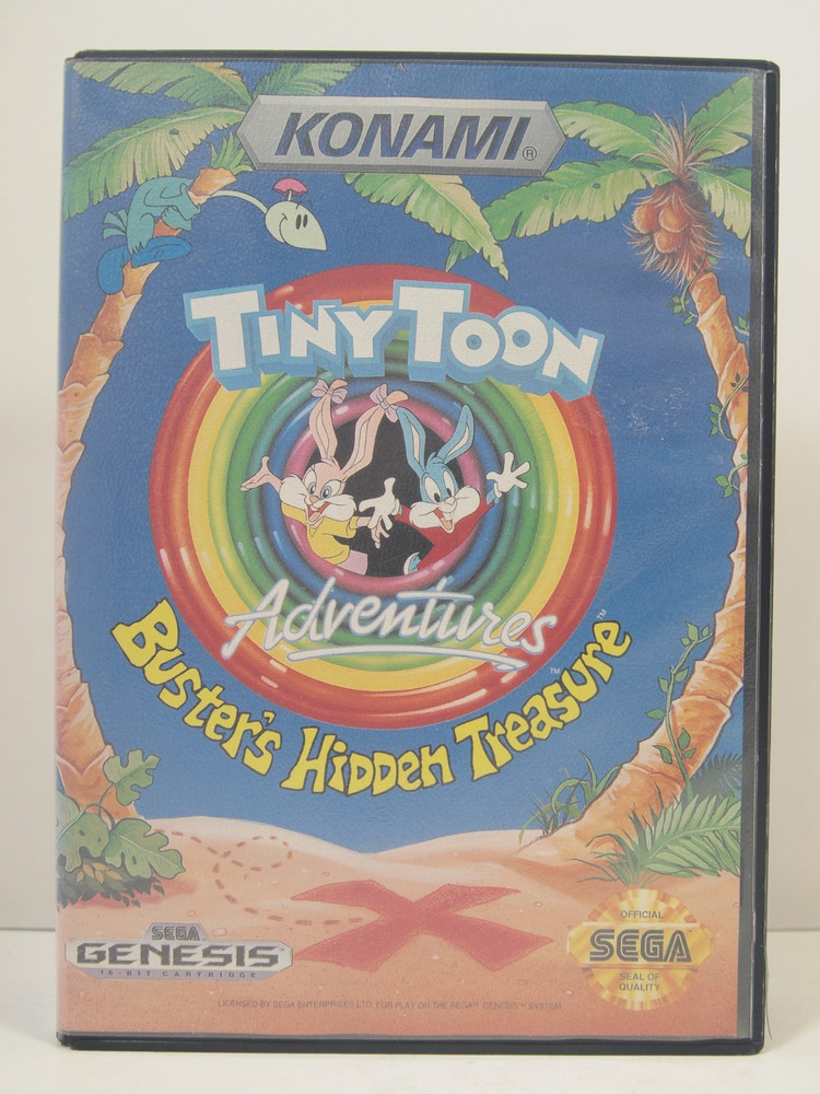 Tiny Toon Adventures Buster's Hidden Treasure Case (SEGA Genesis) Authentic BOX