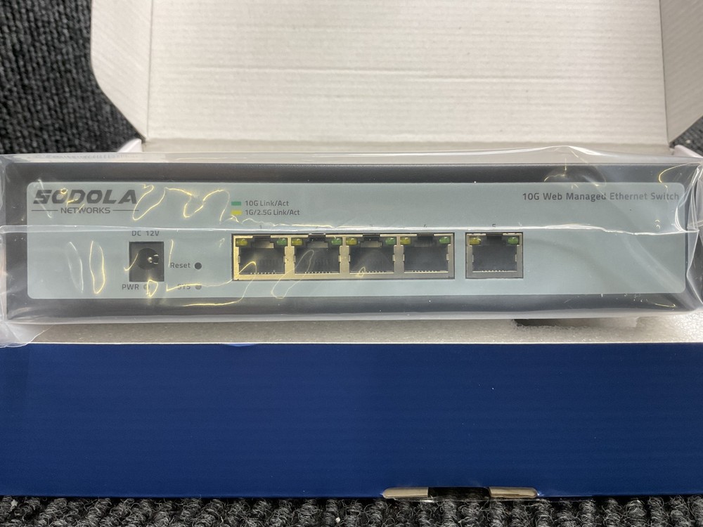 SODOLA 5-Port 10Gb Web Managed Switch