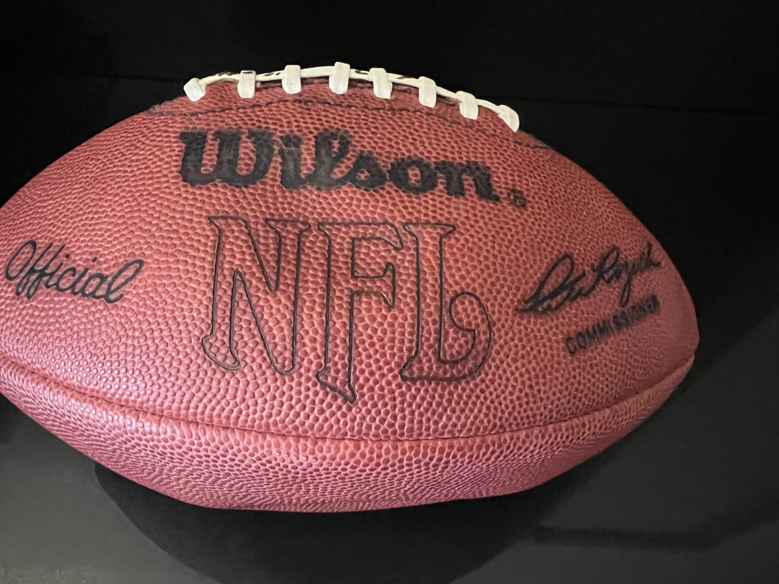 1970'S Pete Rozelle OAKLAND RAIDERS GAME USED WILSON PRO FOOTBALL EQUIP MANAGER