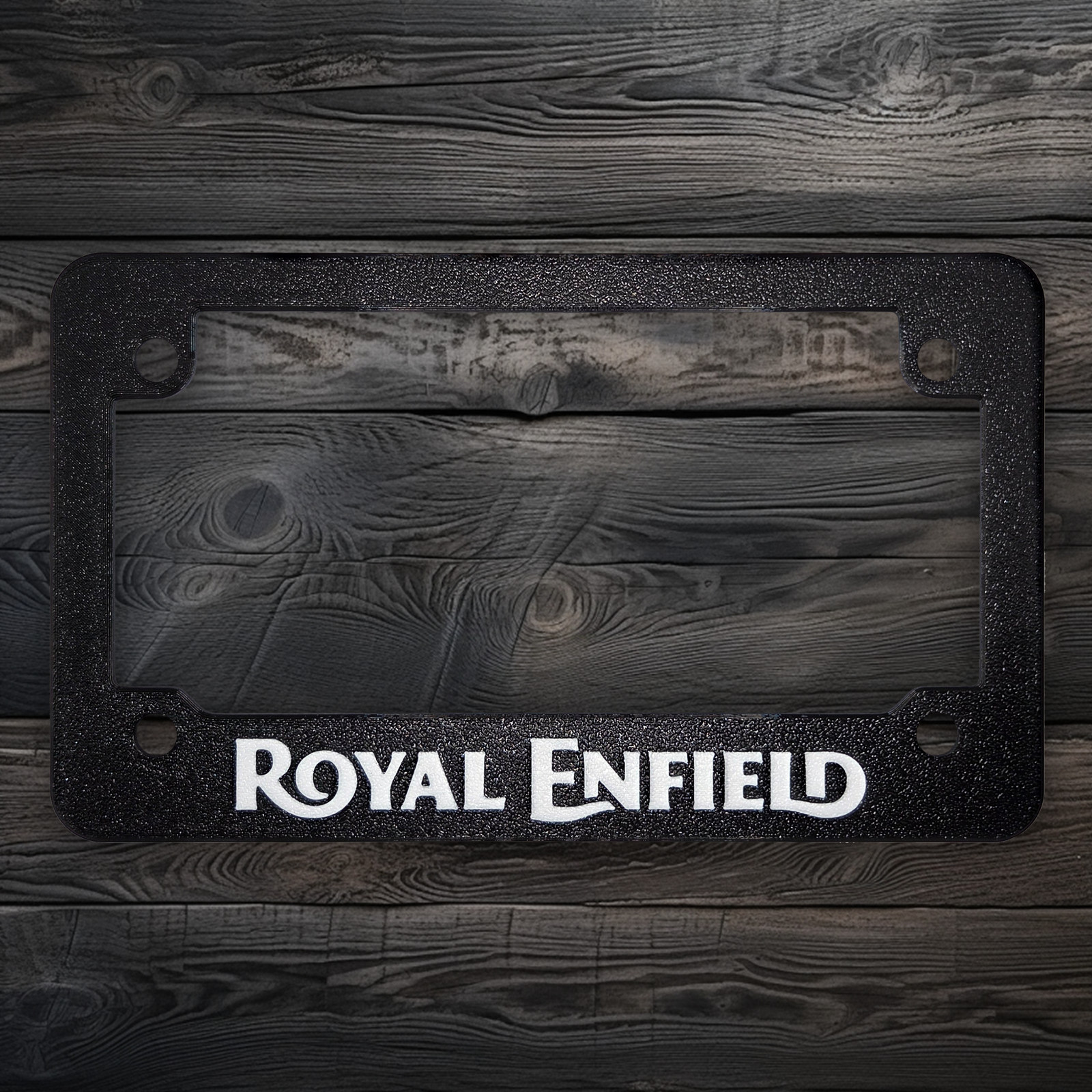 For Royal Enfield Motorcycles Textured License Plate Frame (ALL MODELS & YEARS)