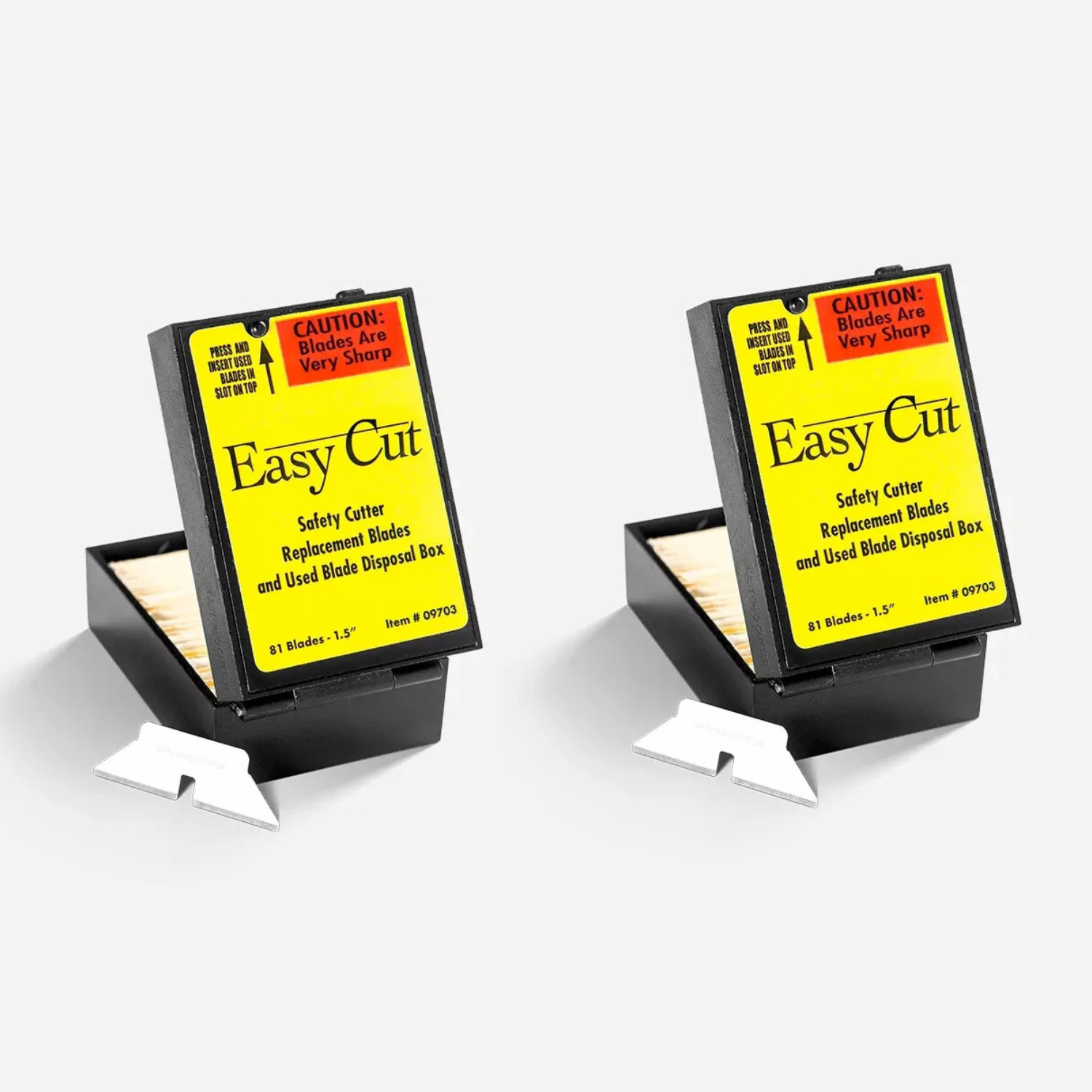 EasyCut Safety Box Cutter REPLACEMENT BLADES - 81 Count (Pack of 2 Boxes)