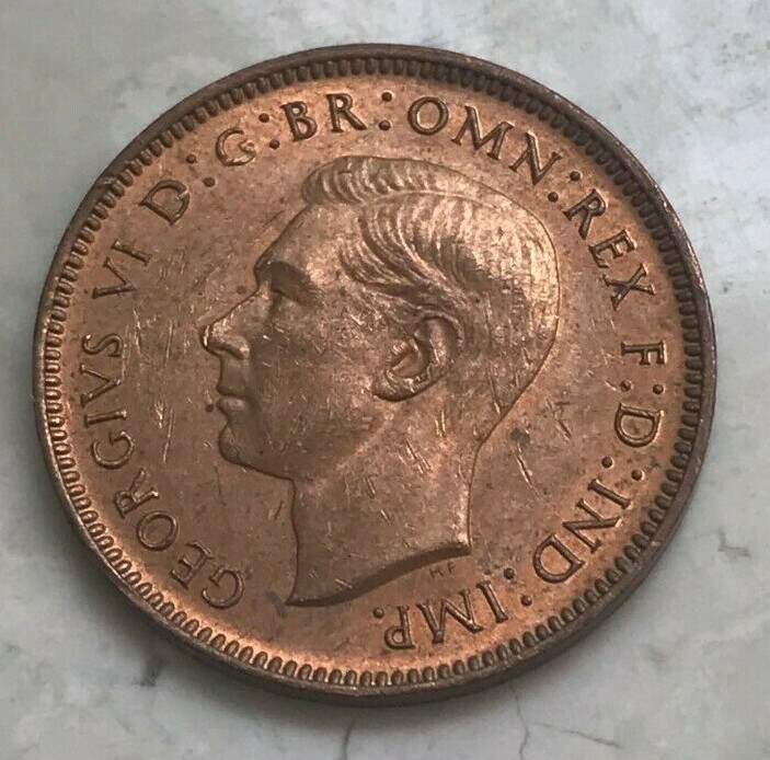 1945 Great Britain 1 One Farthing