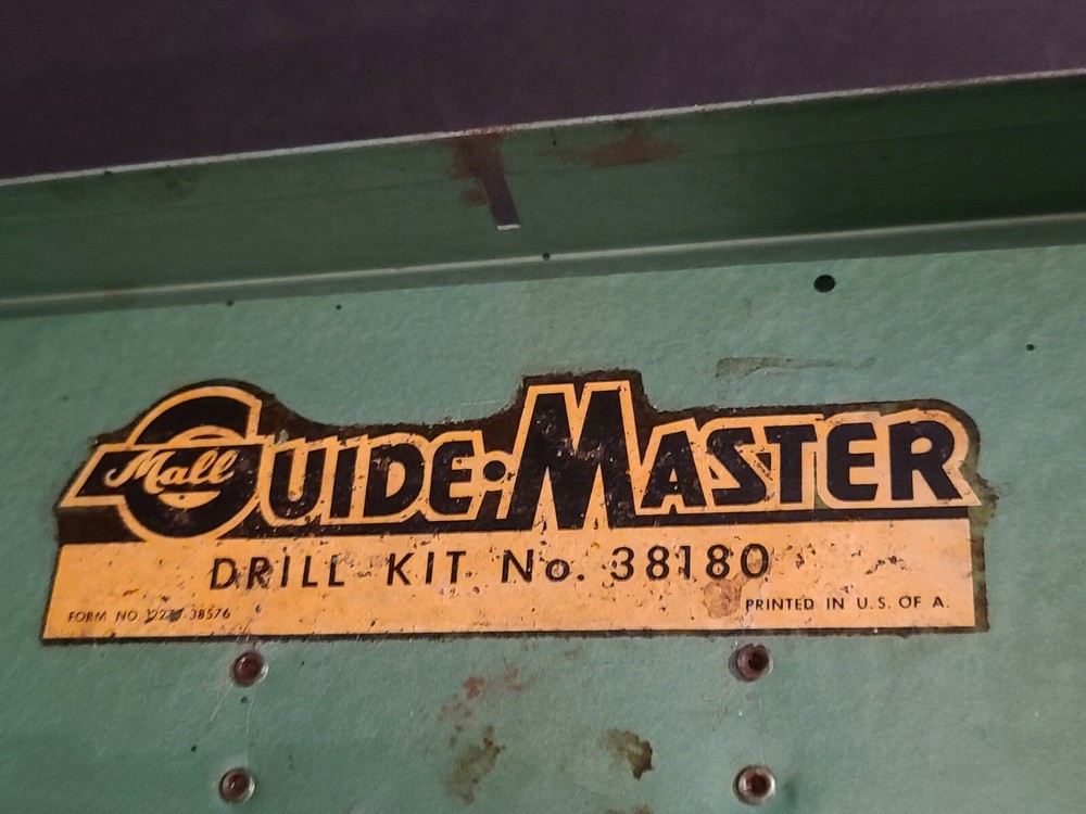 Vintage Guidemaster Drill Kit Metal Box