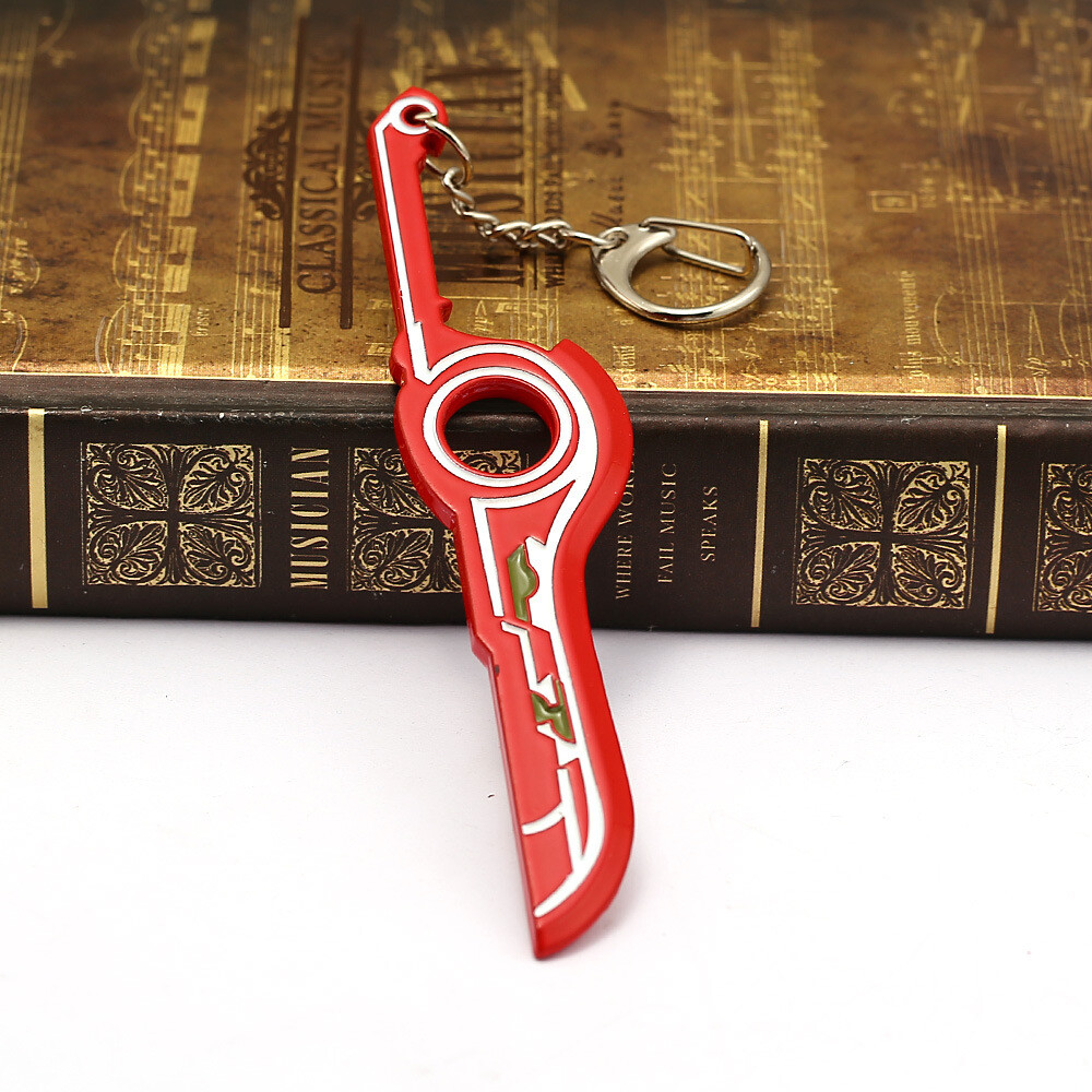 Xenoblade Chronicles Keychain MONADO Red Sword Key Ring Weapon Model Nintendo
