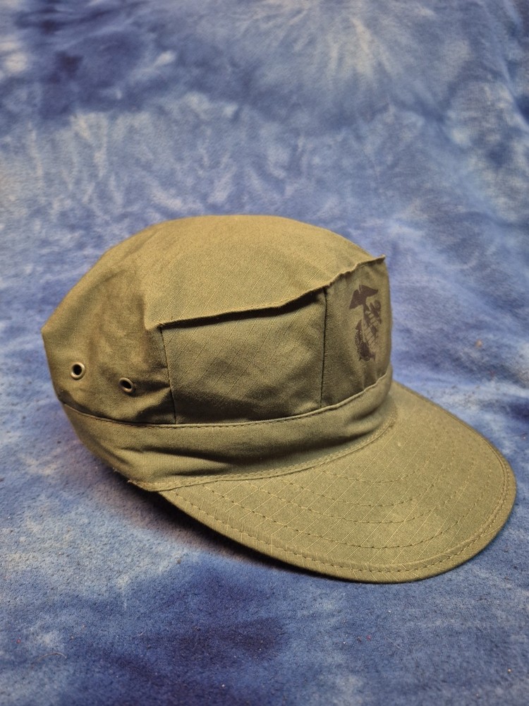 Cap Utility USMC 8 Point Olive Green Small