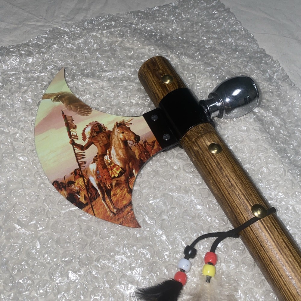 Replica Native American-Style 20" Tomahawk W/ Functional Piece Pipe