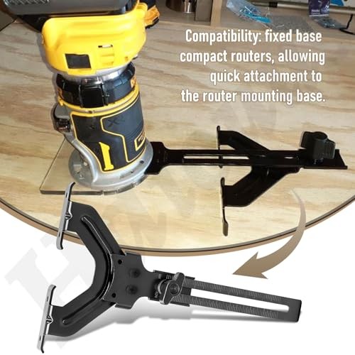 DNP618 Edge Guide for Fixed Base Compact Router, Compatible With DEWALT DWP611