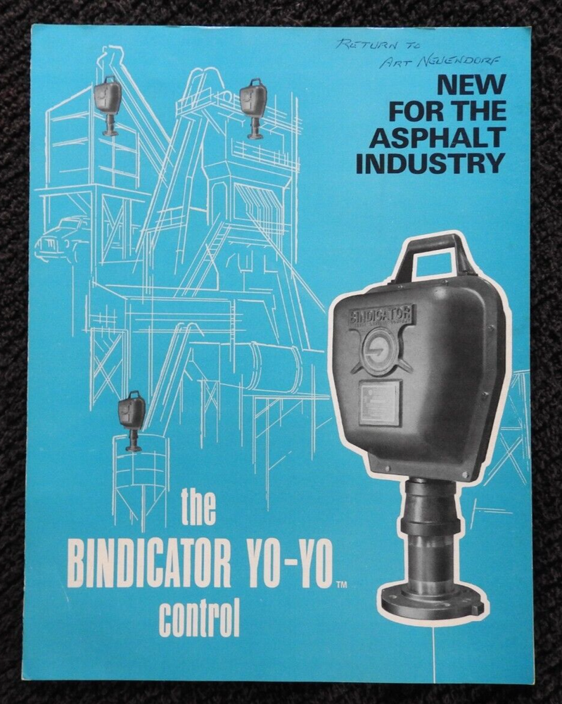 1973 Berwind Corp Bindicator Level Control Engineering Brochures Port Huron MI