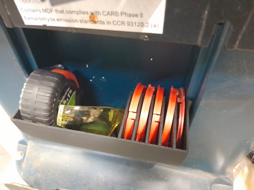 bosch router table ra1181 organizer and 2 insert rings