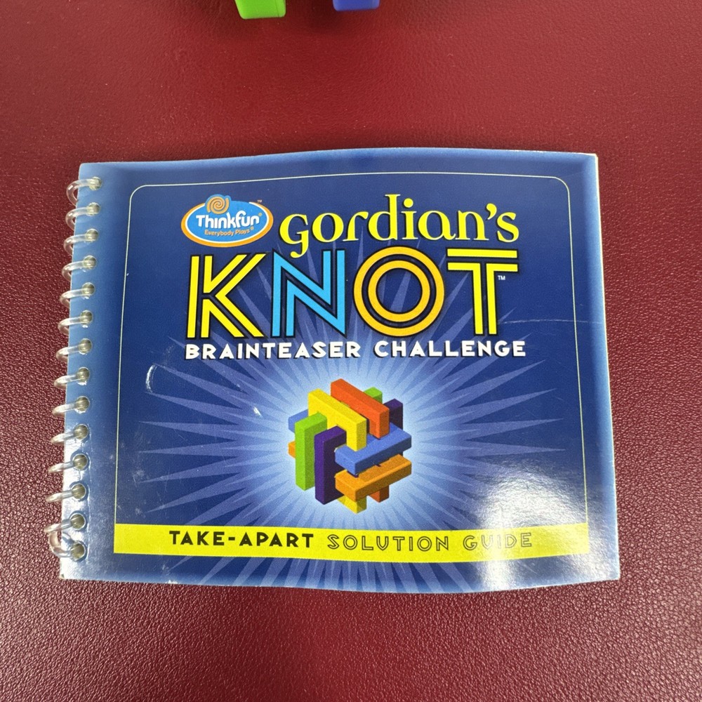 Gordian's Knot, Thinkfun Games - Mind Challenge Puzzle, 2005 w Solution Guide