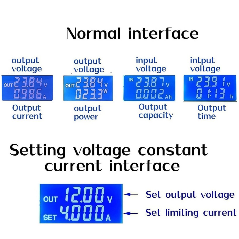 Adjustable DC Buck-Boost Converter Adapter Repairing Accessories Replacement