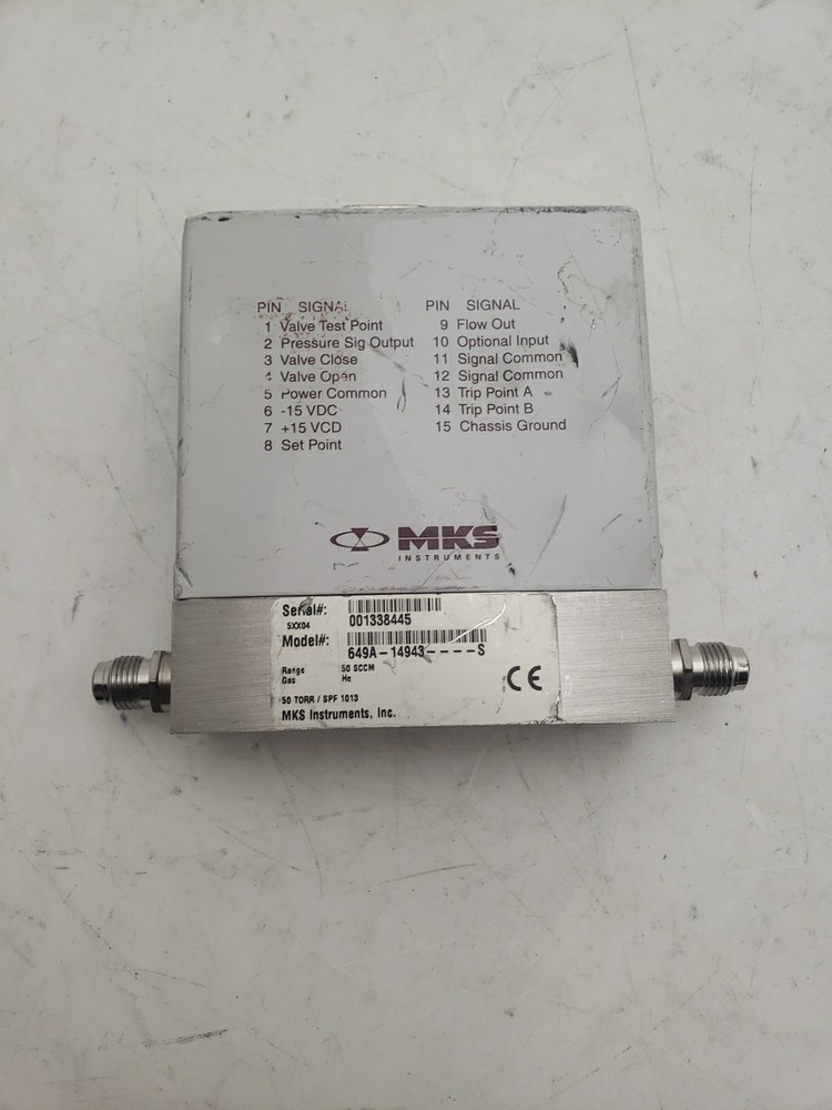 MKS Type 649 Flow Controller He 50 SCCM