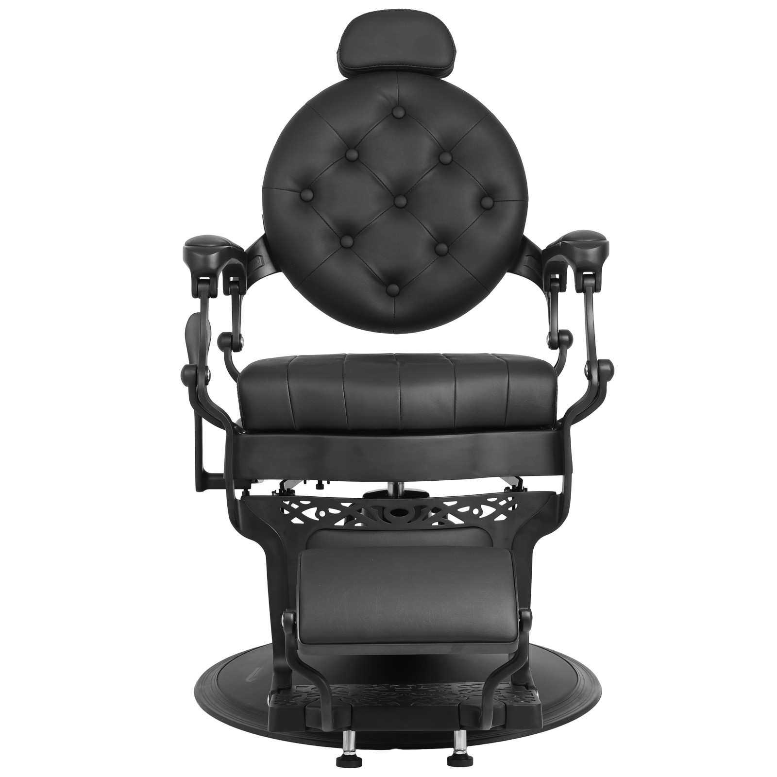 Black Vintage Recline Heavy Duty Barber Chair Hydraulic All Purpose Beauty Salon