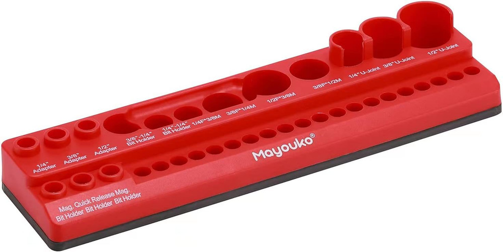 Magnetic Socket Accessory Holder Organizer, Magnetic Bits Tray, Holds Socket Ada