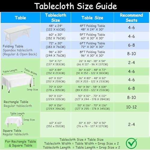 Extra Large Table Cloths. 8+ft Rectangle 132" x 90" (Rectangular) Lavender