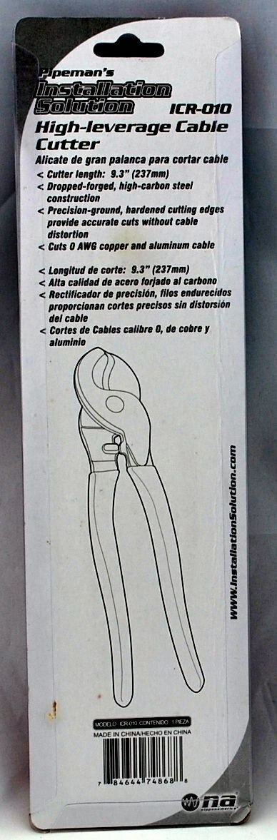 Heavy Duty Cable Wire Cutter Installation Tool Up to 0 Gauge Copper or Aluminum