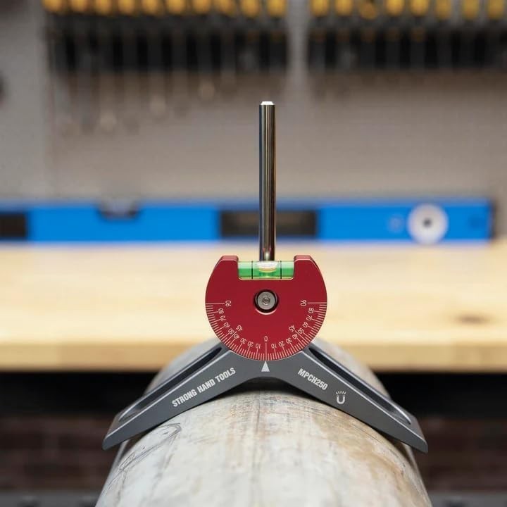 Magnetic Pipe Centering Tool - 360° Rotatable Dial - Aluminum