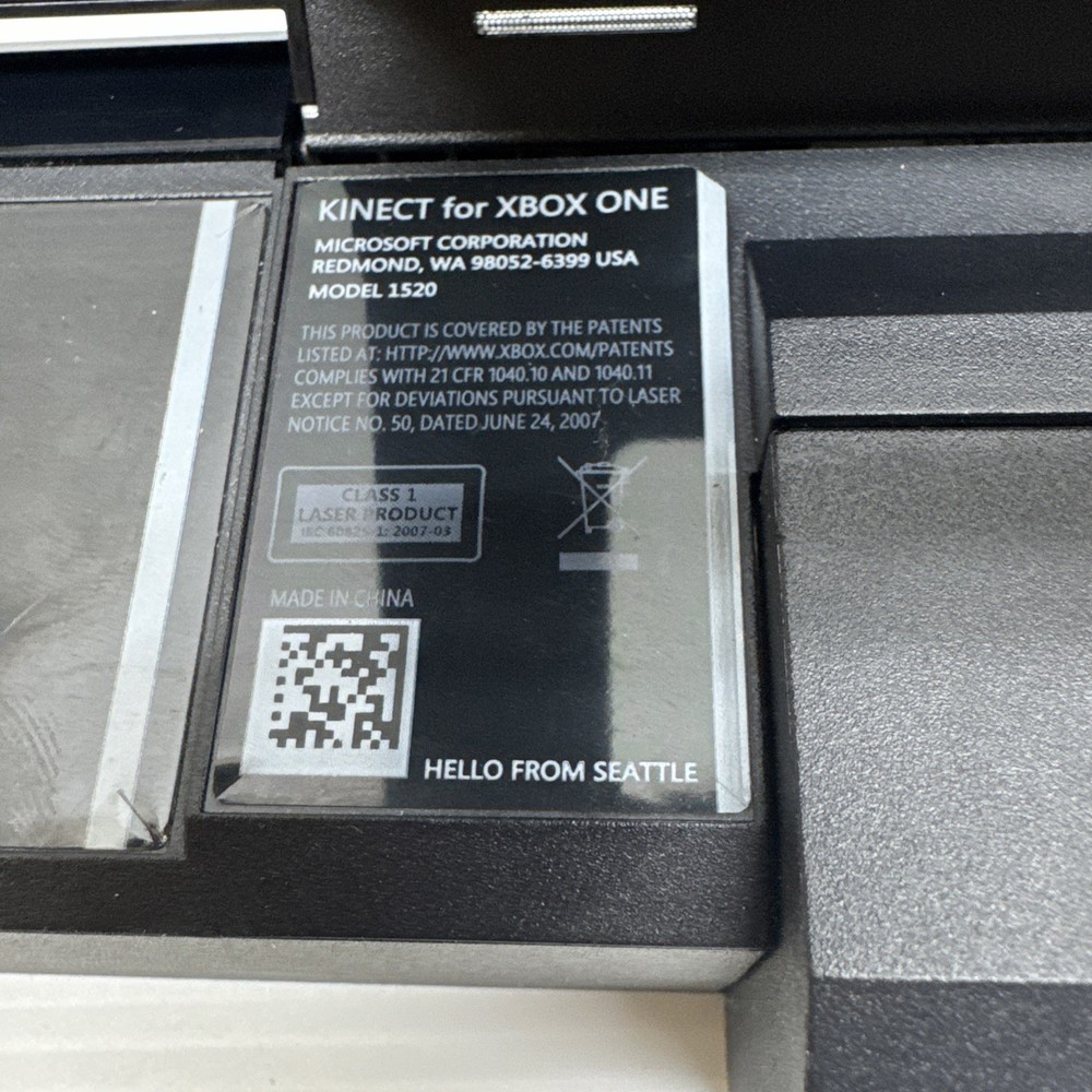 Microsoft Xbox One Kinect Black Sensor Bar Model 1520 - Tested and Working