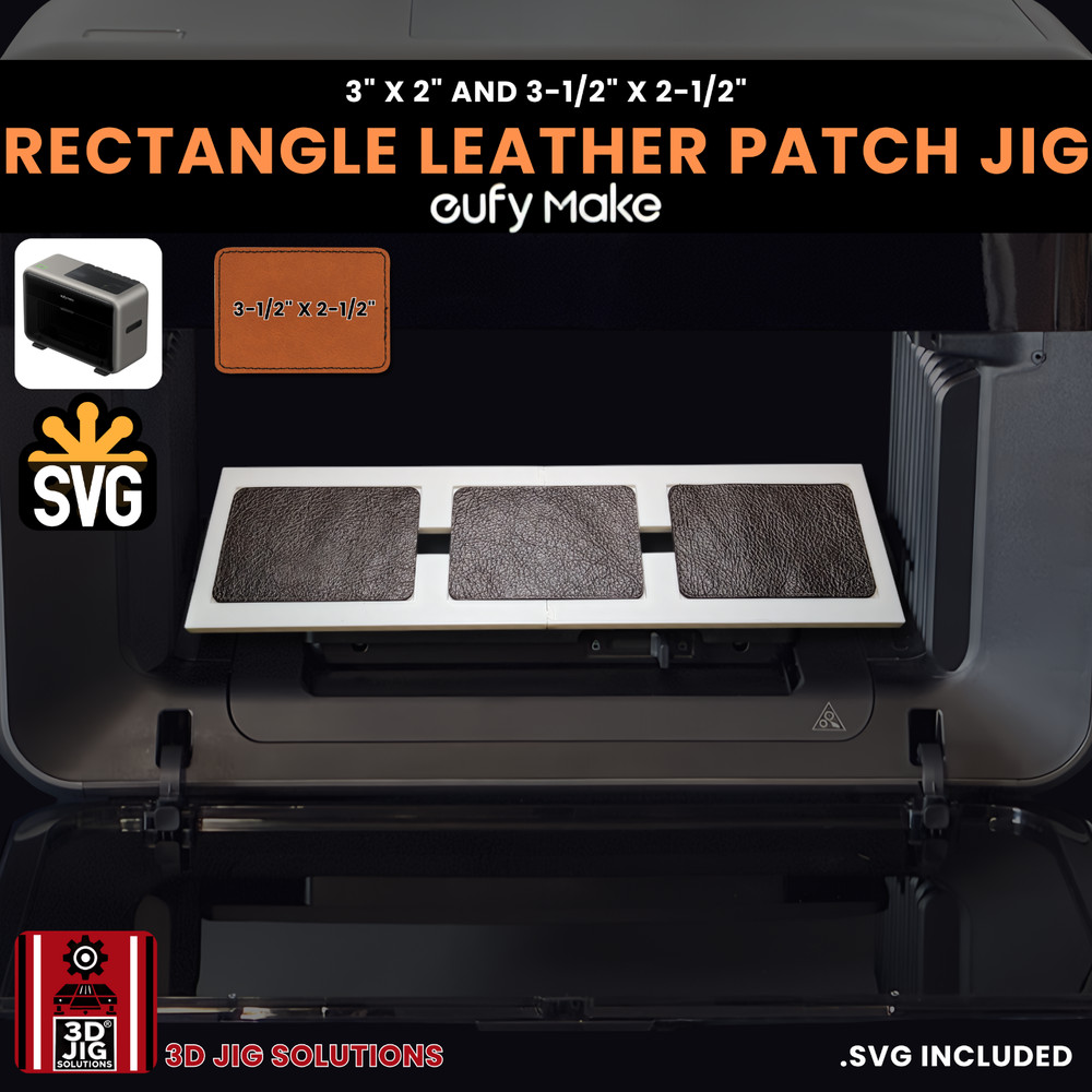 EufyMake E1 Jig | Rectangle Hat Patch UV Printer Fixture, UV Printing Alignment